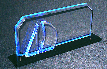3D Blue Infused Sailing Trophy